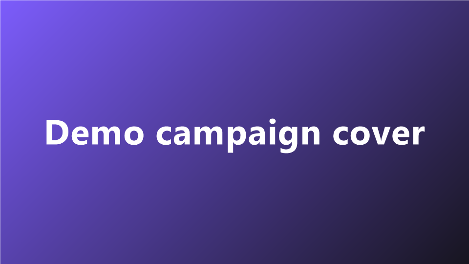 Demo placeholder campaign cover