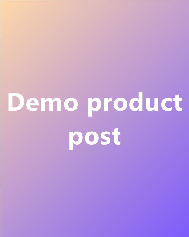 Demo placeholder product post