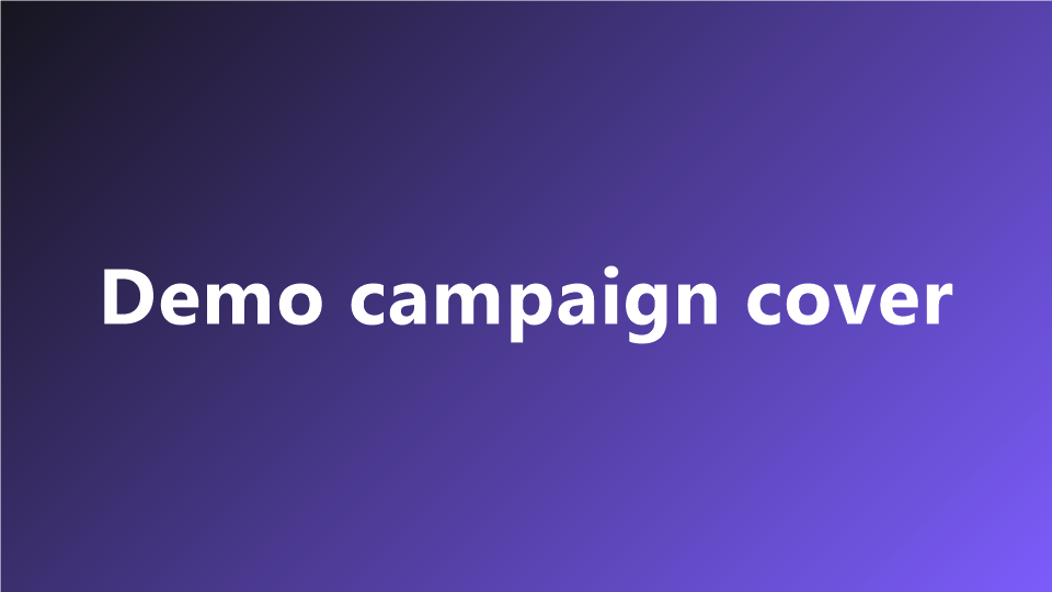 Demo placeholder campaign cover